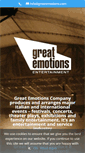 Mobile Screenshot of greatemotions.com